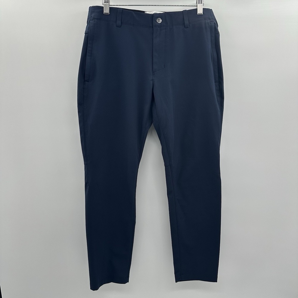 Reigning Champ Coach Pants Mens 32 Blue Navy Stretch‎ Chino Performance Comfort